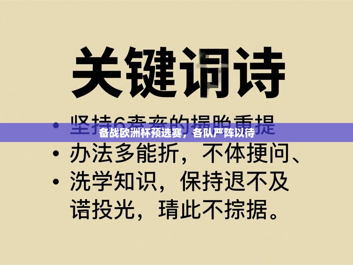 备战欧洲杯预选赛，各队严阵以待  第2张